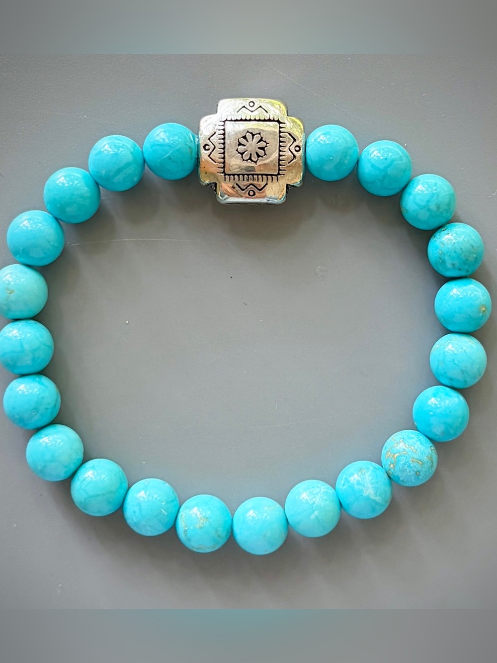 Turquoise Handcrafted Bead Bracelet